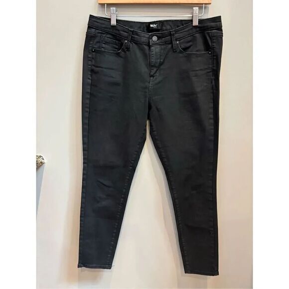 Massimo Pants - Massino 12/31 super stretch black coated jeans